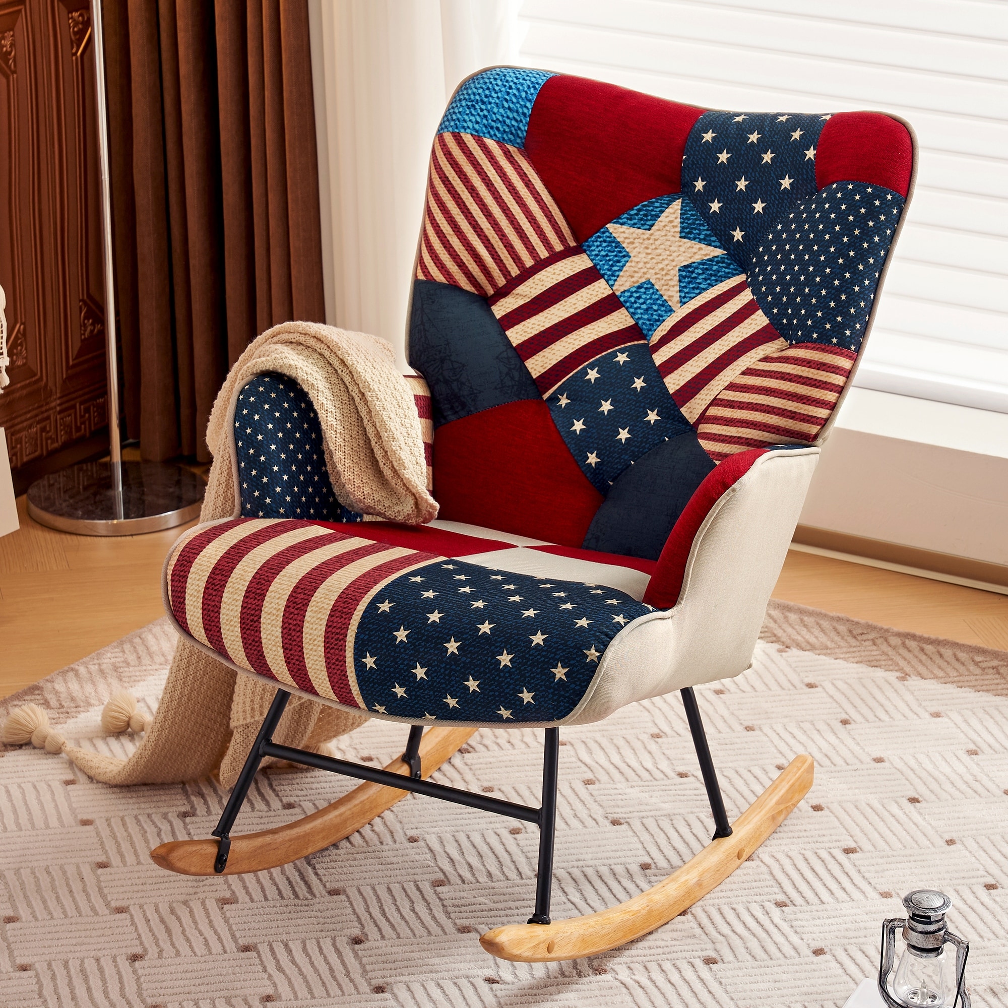 Boho rocking shop chair for nursery
