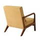 preview thumbnail 55 of 161, 25" W Mid Century Upholstered Wood Accent Chair with Pillow