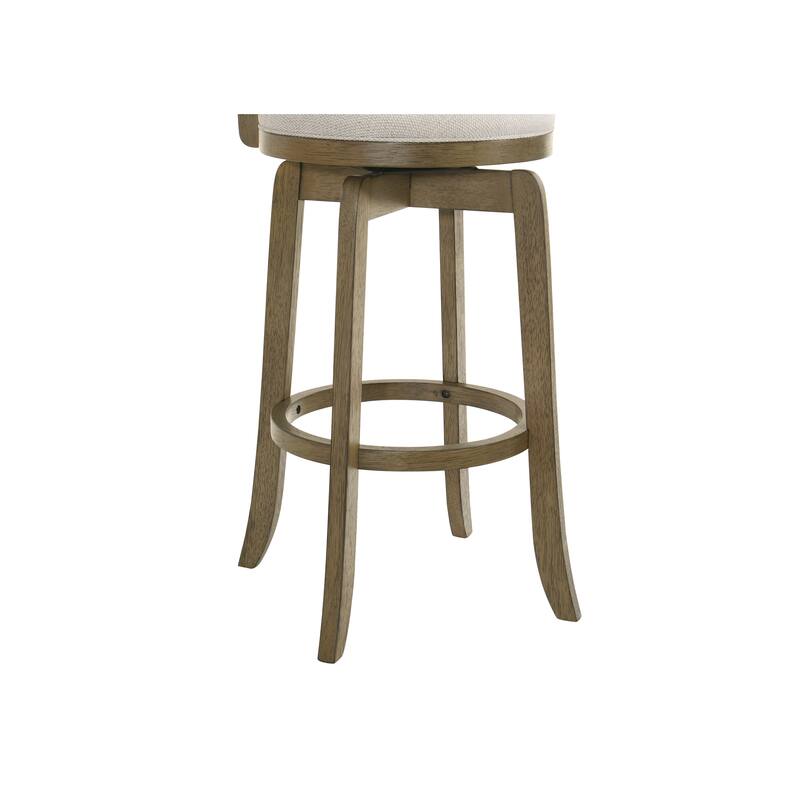 Blair Counter Height or Bar Height Rubberwood Barstool with Fabric Seat