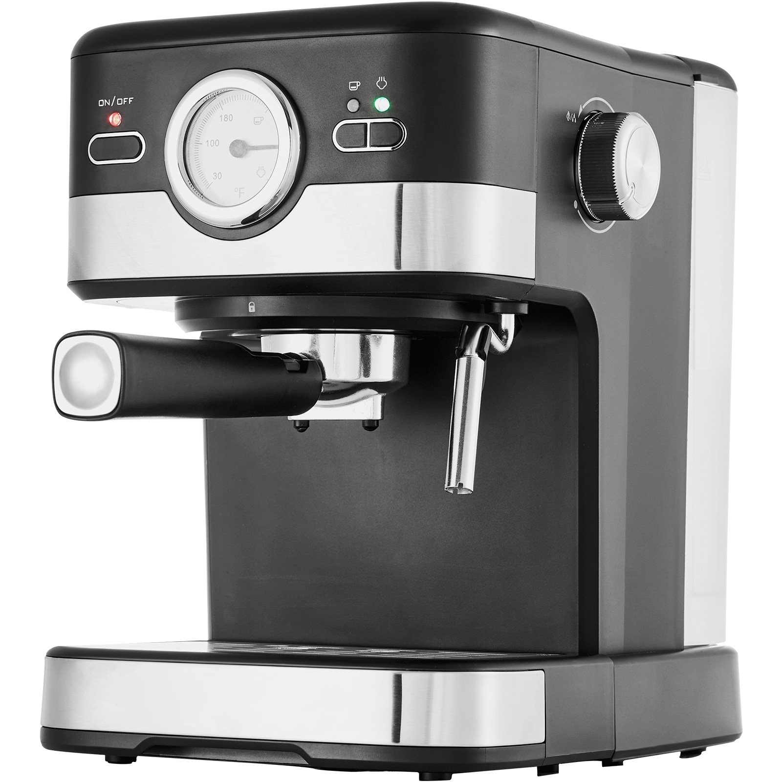 Espresso Machine, Semi-Automatic Espresso Maker with Milk Frother Steam Wand for Latte and Cappuccino, Professional Coffee Maker