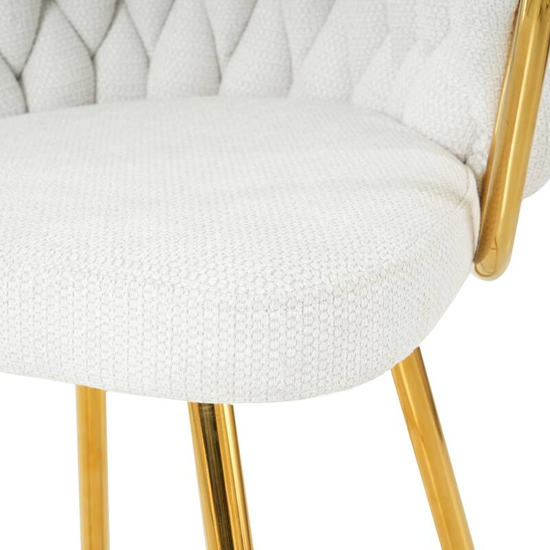 Bar Stools Set of 2, Kitchen Island Bar Chair with Back, Upholstered Low Bar Stools with Footrest and Metal legs