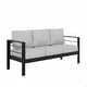 preview thumbnail 2 of 33, 3-Seater Outdoor Couch with Plush Cushions, Broad Armrests and Contoured Backrests