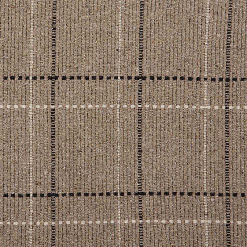 DII French Blue Variegated Plaid Recycled Yarn Rug (Set of 2) - Big