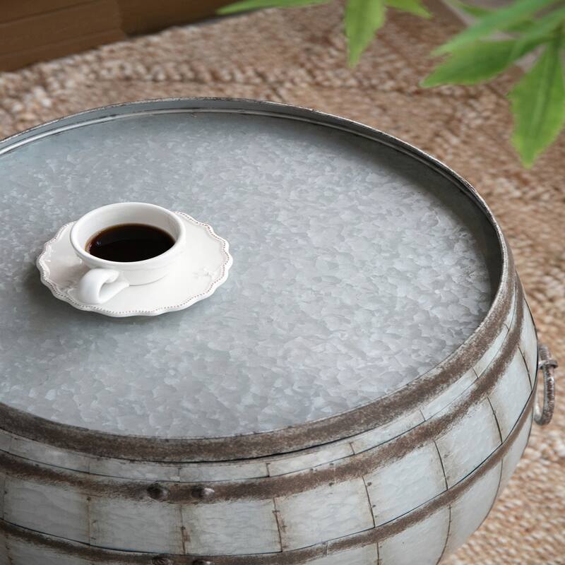 22.5x22.5x26" Drum Side Table
