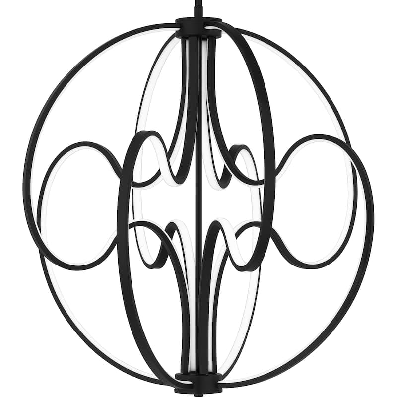 Clairon Integrated LED Matte Black Pendant Light
