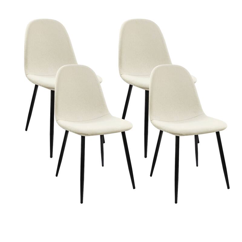 MDF Dining Table and Dining Chairs Set of 4,Wooden Kitchen Table Set,Metal Base & Legs,Dining Room Table and Suede Chairs