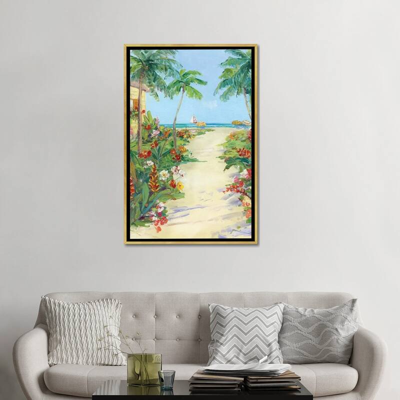 iCanvas "It's 5 o'clock Somewhere I" by Sally Swatland Framed Canvas Print