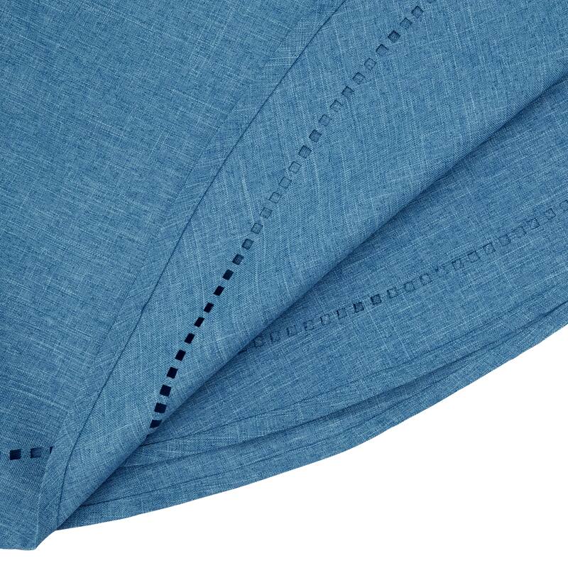 Solid Textured Tablecloth with Clean Drape, Minimal Decorative Edge, and Versatile Styling for Dining and Entertaining