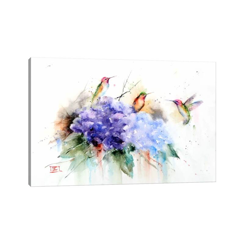 iCanvas "Three Hummingbirds" by Dean Crouser Canvas Print