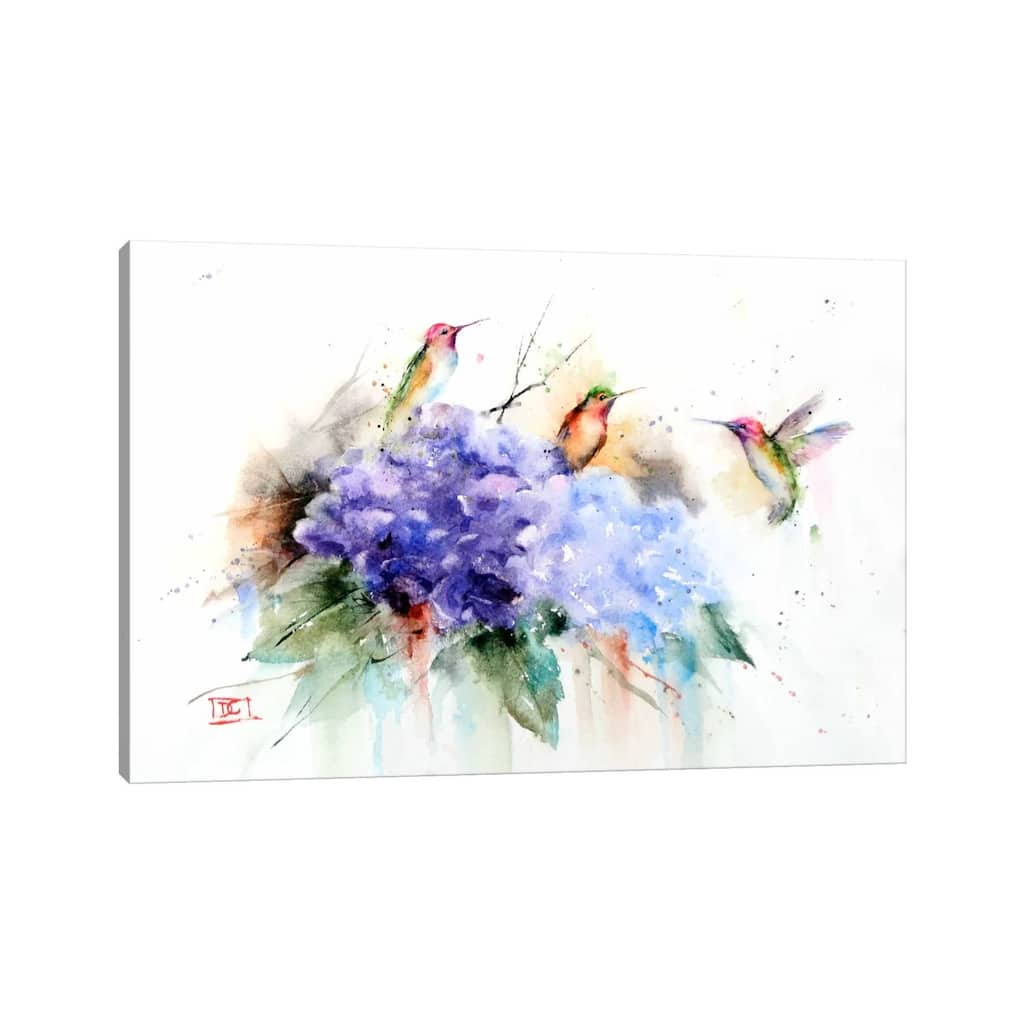 iCanvas "Three Hummingbirds" by Dean Crouser Canvas Print