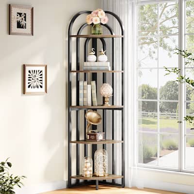 Tall Corner Shelf