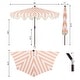 preview thumbnail 36 of 132, 9ft Half Market Umbrella, Scalloped, Crank, Tilt, UV, by JONATHAN Y