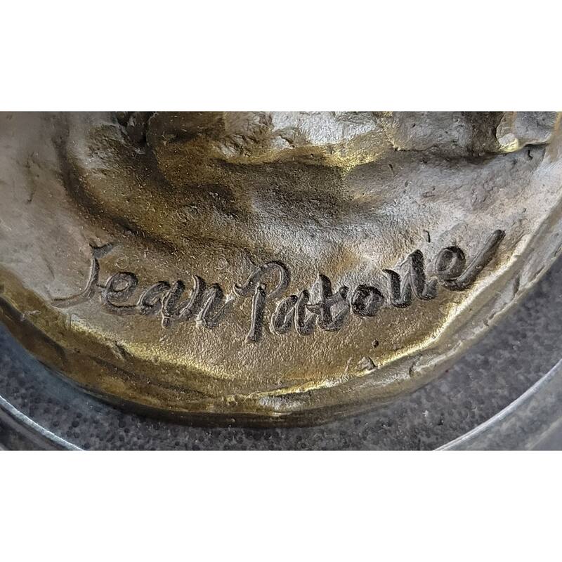 Jean Patoue Art Nouveau Female Personifying Spring Bronze Sculpture Statue Decor