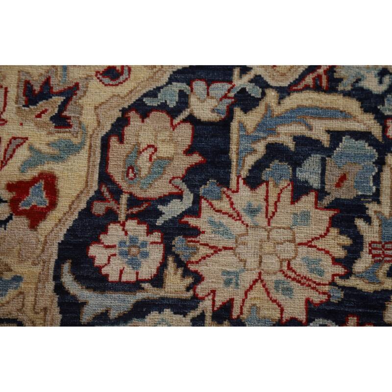 Hand Knotted Oriental 100% Wool Carpet Traditional Floral Beige & Ivories Sultanabad Area Rug - 14' 1'' X 10' 0''