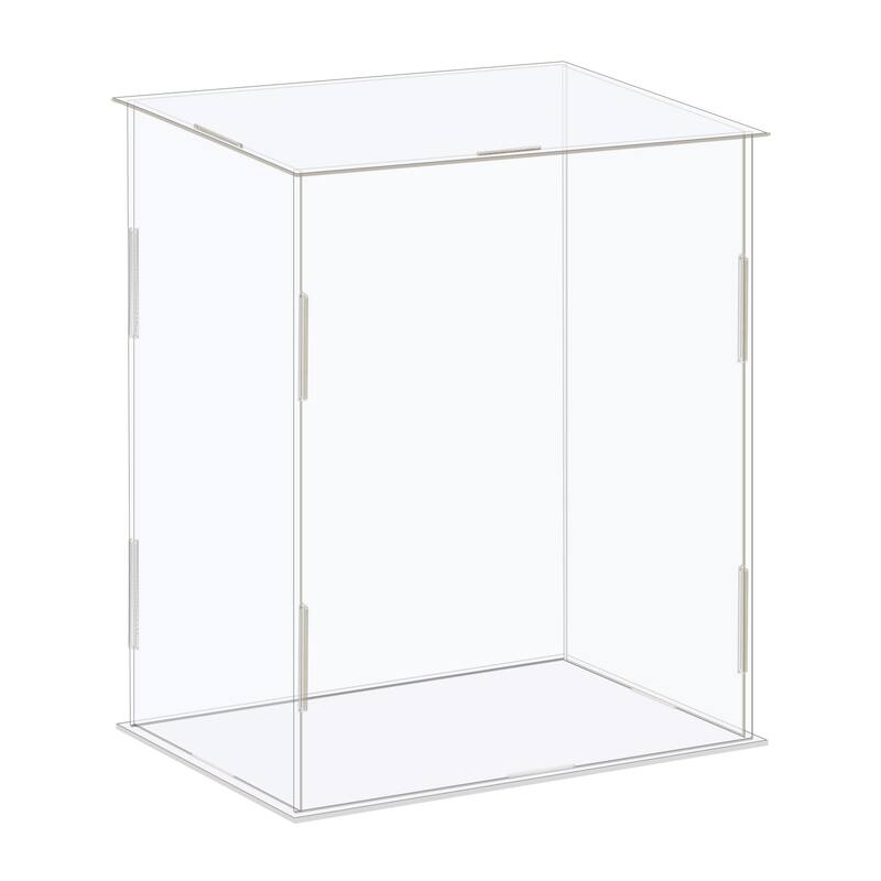 Display Case Box Acrylic Box Transparent Showcase 16x11x16cm for Collectibles