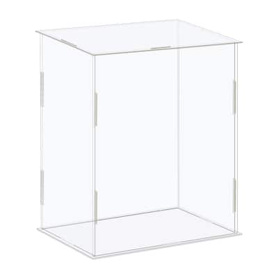 Display Case Box Acrylic Box Transparent Showcase 16x11x21cm for Collectibles