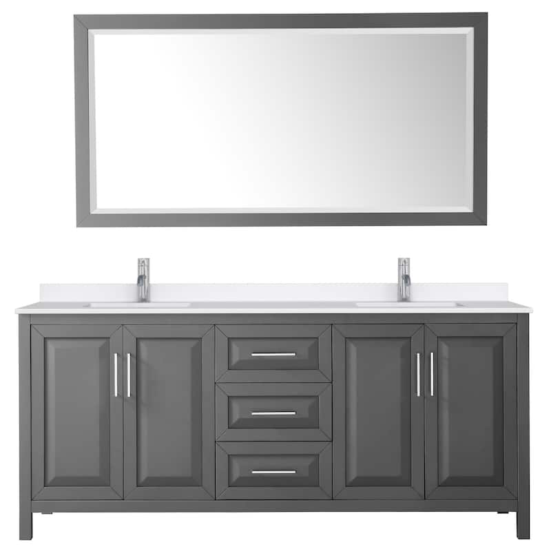 Wyndham Collection WCV252580D-QTZ-UNSM70 Daria 80" Free Standing