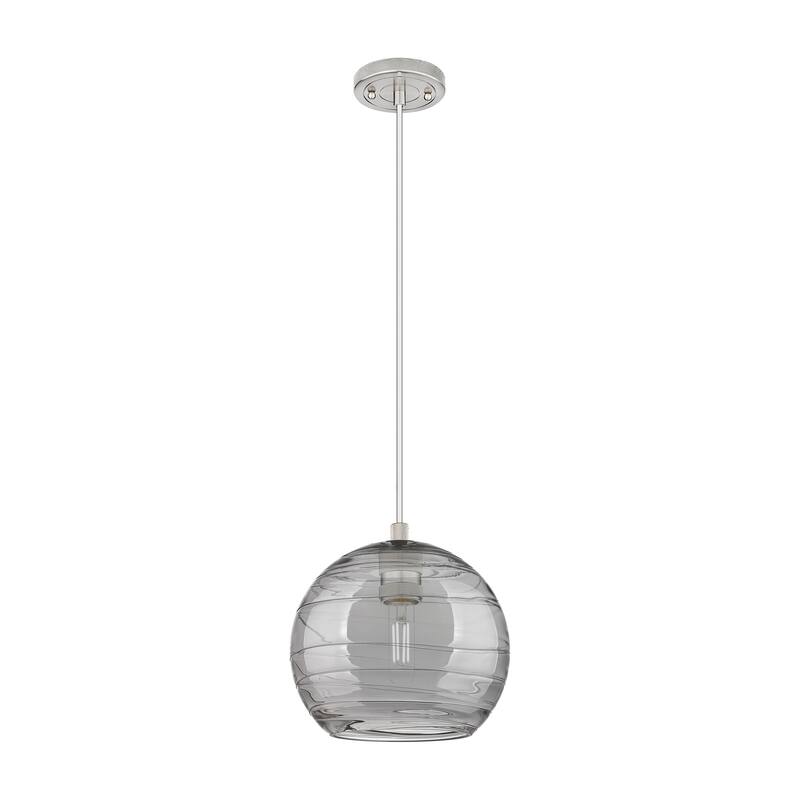 Innovations Lighting Downtown Urban - Crown Point - 1 Light 8" Athens Deco Swirl Cord Hung Pendant