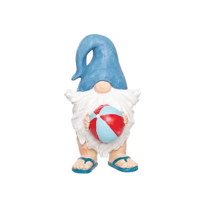Gnome W/Beach Ball Figurine
