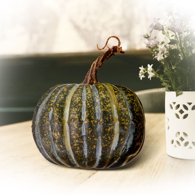 Latex Harvest Vine Pumpkin Set of 2