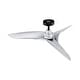 preview thumbnail 8 of 9, 52" Modern Silver ABS 3-Blade Outdoor Ceiling Fan without Light