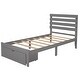 preview thumbnail 6 of 7, Twin Size Platform Bed with Drawer