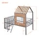 preview thumbnail 3 of 46, Playhouse Design Twin Size House Bed Kids Bed