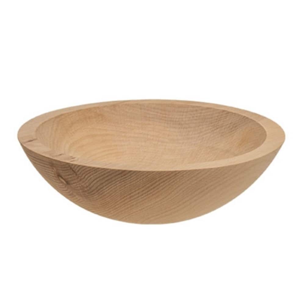 Natural Wooden Bowl Small Round Sanded Hardwood Serving Decor 7.5x2 in - 7.50 x 7.50 x 2 in.