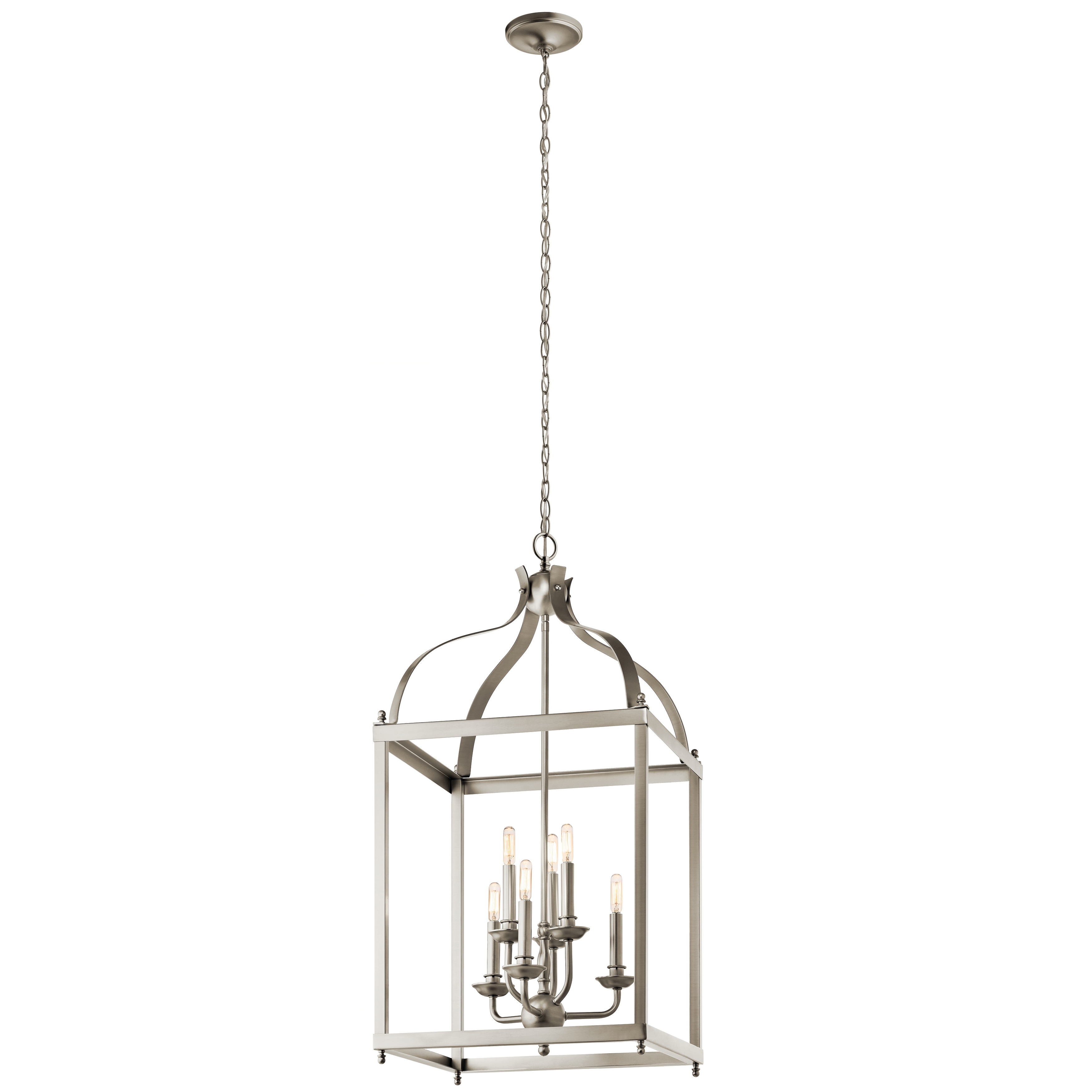 Brushed nickel deals entry light