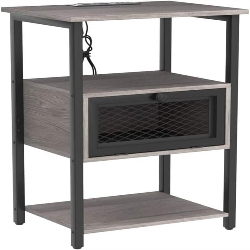 End Table with Charging Station
