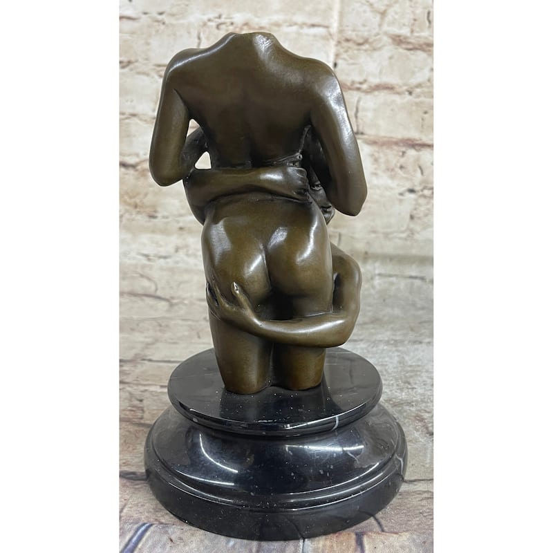 Handmade Art Crafted Art Two Girls Bronze Masterpiece Sculpture Statue