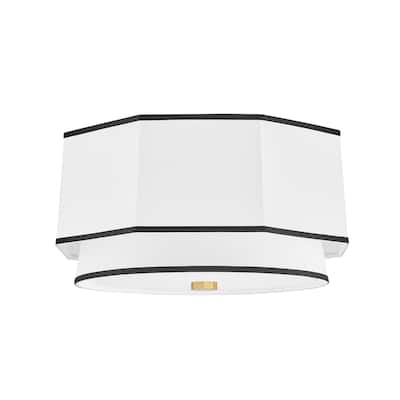 Hudson Valley Lighting Riverdale 2 Light 18" Wide Flush Mount Drum