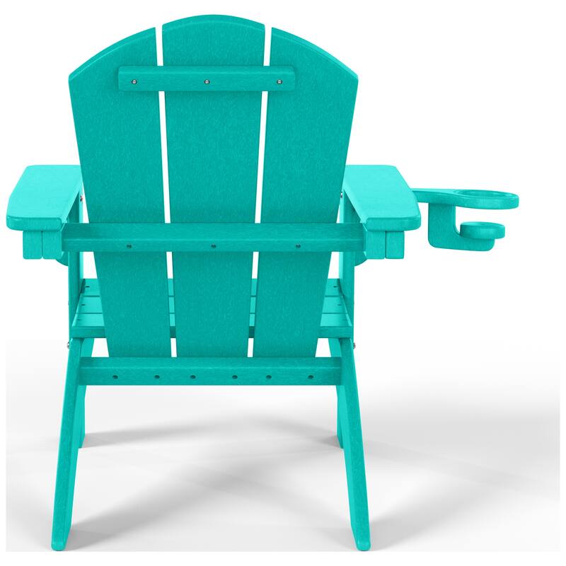 Laguna Kids Outdoor Poly Adirondack Chair with Cup Holder (Set of 2)