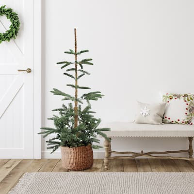 Real Touch™ Slim Nordmann Fir Layered Artificial Christmas Tree - 4.5' - Unlit - 4.5 Foot