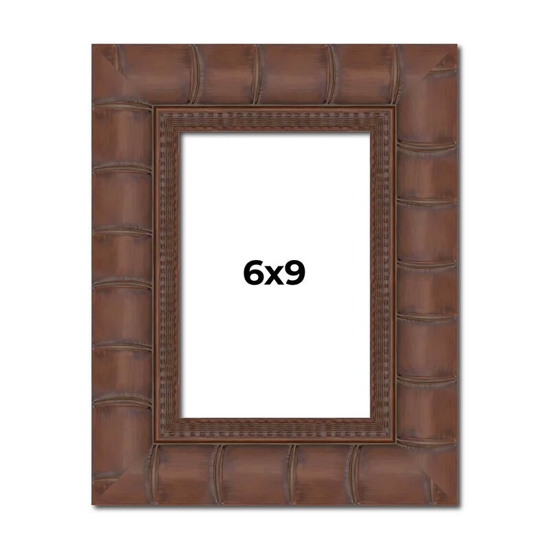 6x9 Frame Pewter Solid Wood Picture Frame Width 1.625 Inches | Interior Frame Depth 0.6875 Inches