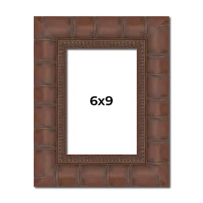 6x9 Frame Pewter Solid Wood Picture Frame Width 1.625 Inches | Interior Frame Depth 0.6875 Inches