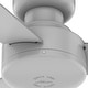 preview thumbnail 9 of 12, Hunter Presto Flush Mount Ceiling Fan w/ Wall Control - Contemporary, Industrial, Scandinavian - LOW PROFILE!