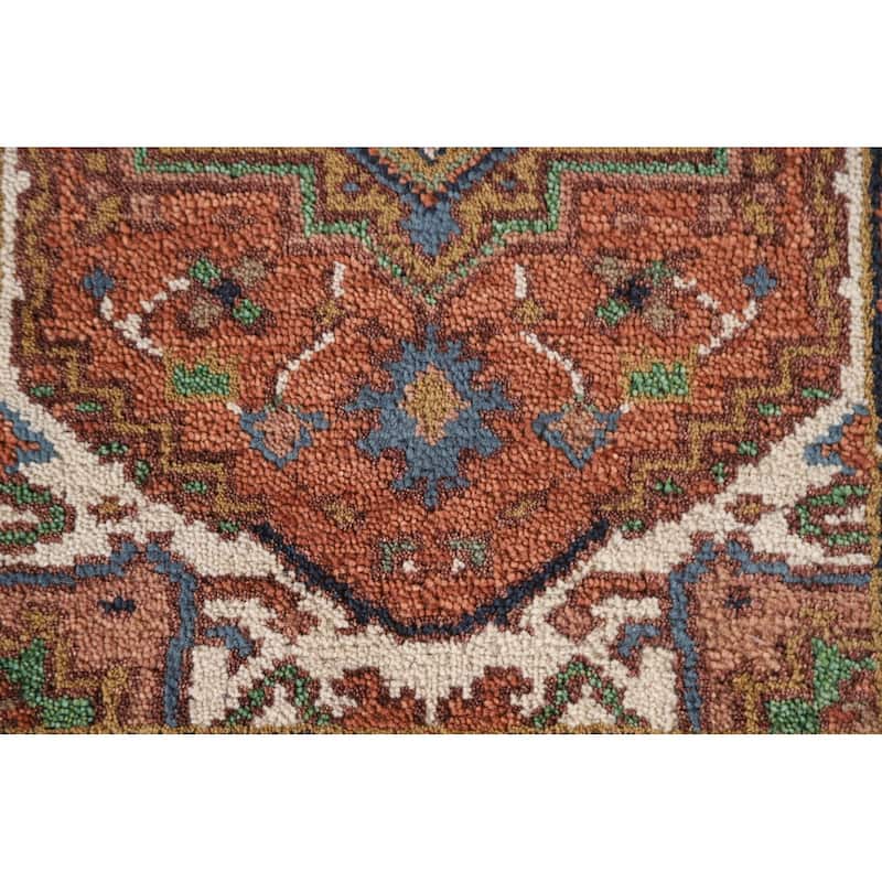Traditional Heriz Serapi Oriental Rug Handmade Wool Carpet - 2'0"x 3'0"