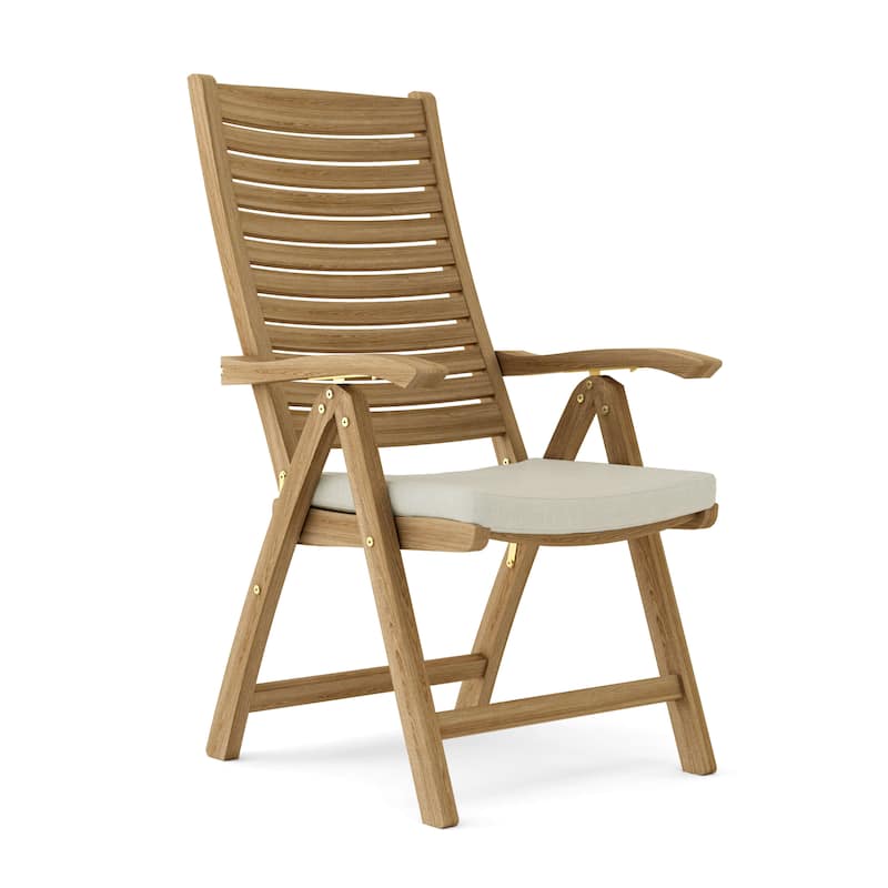 Carina Teak Outdoor Reclining Dining Chair - N/A