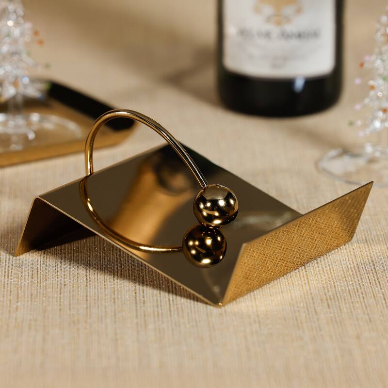Sleek Decorative Metal Cocktail Napkin Holder