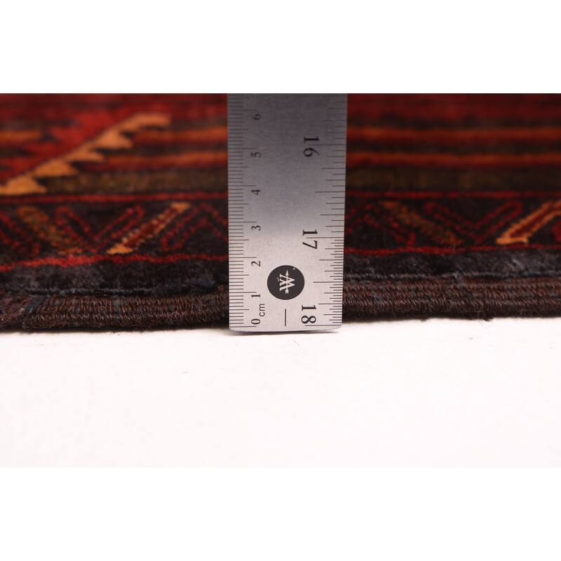 ECARPETGALLERY Hand-knotted Teimani Black, Copper Wool Rug - 4'2 x 7'2