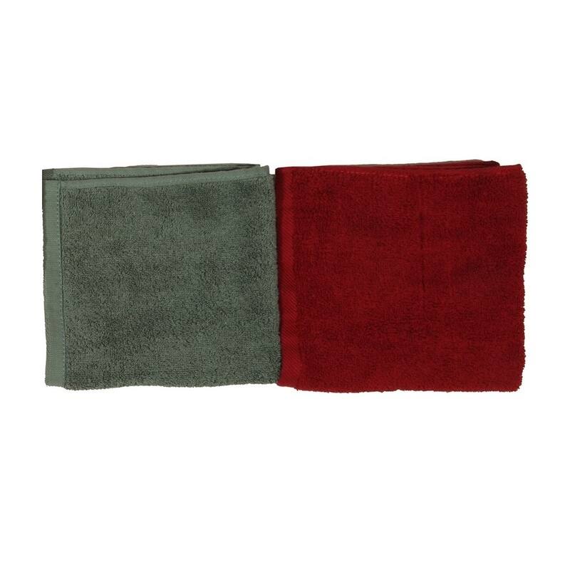 Wash Cloth (Set of 4), 12"X12", 4 Colors - 12" x 12"
