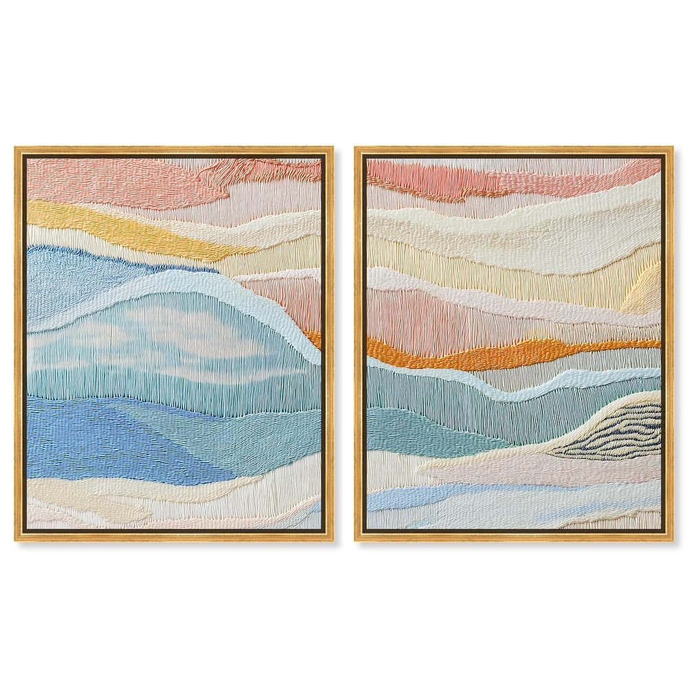 Morning Calm I Canvas Set of 2 by Art Remedy