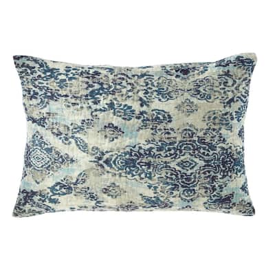 Cottage Home Lina Cotton Linen Peacock Pillow Sham