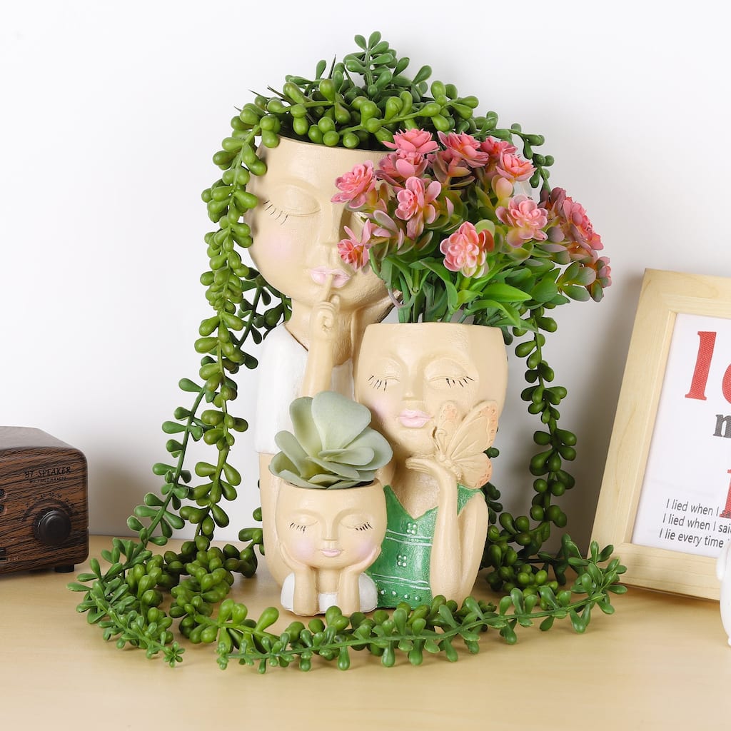 Face Planter for Home Decor (excluding Plants)