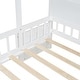 preview thumbnail 35 of 38, Gray Twin House Bed with Sofa, Charging Station & Drawers - Fun & Functional