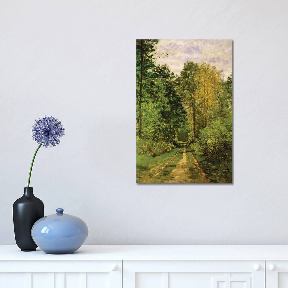 iCanvas "Wooded Path, 1865" by Claude Monet Canvas Print