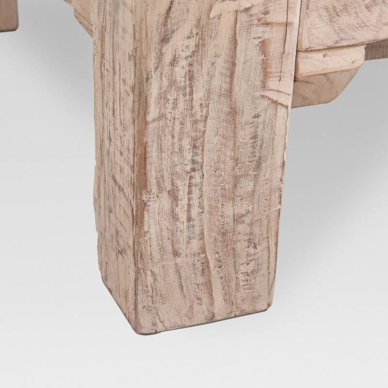 McArthur Light Brown Reclaimed Solid Wood Square Coffee Table - 48.0L x 48.0W x 14.0H
