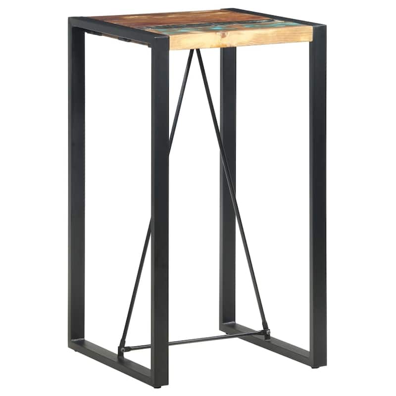 vidaXL Bar Table Kitchen Dining Room Pub Table Bistro Table Solid Wood Mango