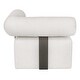 preview thumbnail 11 of 15, Uttermost Bolster Back White Outdoor Corner Sofa
